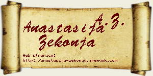 Anastasija Zekonja vizit kartica